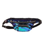 Hot Sales!! ZOMUSA Women Outdoor Sports Casual Double Color Sequins Waist Pack (A)