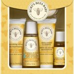 Burt’s Bees Baby Getting Started Gift Set, 5 Trial Size Baby Skin Care Products – Lotion, Shampoo & Wash, Daily Cream-to-Powder, Baby Oil and Soap