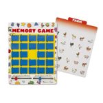 Melissa & Doug Flip to Win Travel Memory Game – Wooden Game Board, 7 Double-Sided Cards