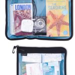 Organizing Zipper Pouches – Utility Zipper Bags for Cash, Receipt, Bills, Documents, Travel Accessories Organizer – Clear Vinyl Window, Snap Hook & YKK Zipper