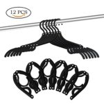 Neele 12 PCS Portable Folding Clothes Hangers Foldable Clothes Drying Rack for Travel