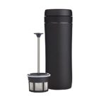 Espro Travel Coffee Press, Stainless Steel, 12 oz (Matte Black)