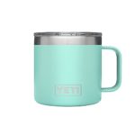 YETI Rambler 14 oz Stainless Steel Vacuum Insulated Mug with Lid, Seafoam