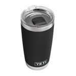 YETI Rambler 20 oz Stainless Steel Vacuum Insulated Tumbler w/ MagSlider Lid, Black