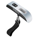 Etekcity Digital Hanging Luggage Scale, Rubber Paint, Temperature Sensor, 110 Pounds, Silver