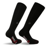 Travelsox TSS6000 The Original Patented Graduated Compression Performance Travel & Dress Socks With DryStat OTC Pairs, Black, Large