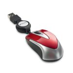 Verbatim Mini Travel Optical Mouse, Metro Series – Red