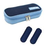 Goldwheat Portable Insulin Cooler Bag Diabetic Organizer Medical Travel Cooler Pack + 2 Ice Pack