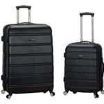 Rockland Luggage 20 Inch and 28 Inch 2 Piece Expandable Spinner Set, Black, One Size