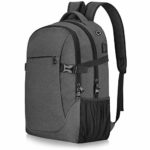 Anti-theft Lightweight Travel Laptop Backpack Dark Grey for School College Student Officer Men & Women, Up to 17 inch Macbook/ Notebook