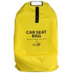 Travel Babeez Durable Car Seat Travel Bag, Airport Gate Check Bag with Easy-to-Carry Backpack-Style Shoulder Straps & Zipper Closure | Ballistic Nylon (Lemon Yellow)
