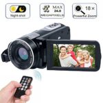Digital Camcorder with IR Night Vision, WEILIANTE Full HD Digital Video Camera 24.0Mega Pixels 18X Digital Zoom Mini DV (Two Batteries included)