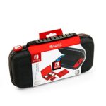 NINTENDO SWITCH DELUXE TRAVEL CASE – PREMIUM HARD CASE MADE WITH BALLISTIC NYLON, SECURE TIGHT FIT FOR YOUR SWITCH AND GAMES. DESIGNED TO PROTECT SWITCH’S ANALOG STICKS. BONUS: TWO MULTI-GAME CASES
