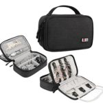 BUBM Travel Jewelry Case Accessories Holder Organizer Storage Carrying Pouch Bag（Black）