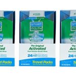 SmartMouth Mouthwash Travel Packets for 24 Hours of Fresh Breath Guaranteed, 3 Boxes, 10 packs each