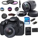 Canon EOS 1300D / T6 EF-S 18-55mm 18.7MP CMOS 5184 x 3456 Pixels (Black) + Deal-Expo Basic Accessories Bundle