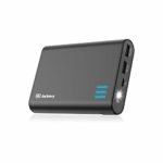 Jackery Portable External Charger Giant+ 12000mAh Dual USB Output Battery Pack Travel Backup Power Bank with Emergency LED Flashlight for iPhone, Samsung and Other Smart Devices – Black