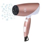 JINRI 1875W Travel Hair Dryer Dual Voltage Blow Dryer Dc Motor Foldable Handle Lightweight Negative Ionic Hair Dryer With Cold Shot Button