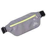 Hot Sales!! ZOMUSAR Soft Nylon Pure Color Water Resistant Waist Bag Pack for Outdoors Running Climbing Carrying Chest Bag (Gray)