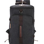 Men’s Canvas Backpack Travel Duffel Backpack Bag Large School Bookbag 3-In-1