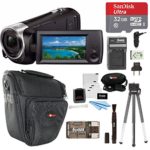 Sony HDR-CX405/B Handycam HD Camcorder w/32GB Deluxe Accessory Kit