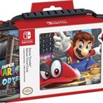 NINTENDO SWITCH DELUXE MARIO ODYSSEY TRAVEL CASE, PREMIUM HARD CASE MADE WITH PU LEATHER, ORIGINAL ODYSSEY ART. SECURE FIT FOR SWITCH, DESIGNED TO PROTECT SWITCH’S ANALOG STICKS, 2 MULTI-GAME CASES