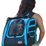 Pet Gear I-GO2 Roller Backpack, Travel Carrier, Car Seat for Cats/Dogs, Mesh Ventilation, Included Tether, Telescoping Handle, Storage Pouch