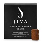 Jiva Coffee Cubes – Single-Use, Freeze-Dried, Medium-Roast Colombian Arabica Coffee – Travel, Camping Essentials – Black (12 Servings)