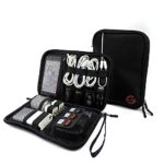 Travel Electronics Cord Organizer Case – Small Gadget Bag (Zipper Pouch) – Storage for Accessories