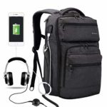 Laptop Backpack with USB Charging Port Headphone Port Business Backpack Fit 15.6/15/14 Inch Laptop,Waterproof Tear Resisting Travel Backpack for College Student Men Women