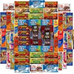 Ultimate Healthy Office Bars, Snacks & Nuts Bulk Variety Pack – Travel Snack Box – Military Care Package (60 Count)