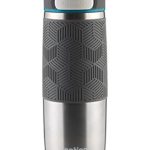 Contigo AUTOSEAL Transit Stainless Steel Travel Mug, 16 oz, Stainless Steel with Blue