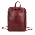 Challyhope_Backpack Clearance! Women Backpack Purse Soft PU Leather Fashion Lightweight School Travel Shoulder Bag (Wine)