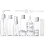 ALINK Travel Size Toiletry Bottles Set, TSA Approved Clear Cosmetic Makeup Liquid Containers with Zipper Bag