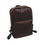 Todaies Men’s Women’s Leather Backpack Laptop Satchel Travel School Rucksack Bag (31cm(L) 44cm(H) 11cm(W), Brown)