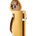 GiftTree Wine Trio Carrier Travel Tote with Wine Tool Accessories | Includes a Waiter’s Corkscrew, Pour Spout and Wine Stopper.