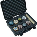 Case Club Waterproof 8 Watch Travel Case with Accessory Pocket
