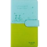 Cute Assorted Colors Notebook Embossed Faux Leather Notepad Travel Journal with Magnetic Snap, 100 Sheets, 5.9” x 3.9”