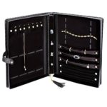 Caddy Bay Collection Black Quilted Jewelry Presentation Folder Storage Display Case Organizer