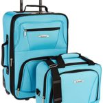 Rockland Luggage 2 Piece Set, Turquoise, One Size