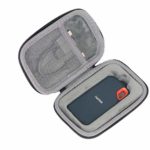 co2crea Hard Travel Case for SanDisk 250GB / 500GB / 1TB Extreme Portable SSD SDSSDE60 (Black Case with Inner Box)