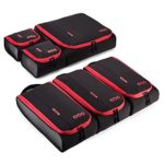 BAGSMART 6 Sets Packing Cubes 3 Sizes Portable Travel Luggage Organizer for Carry-on Accessories
