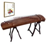OrientalMusicSanctuary Professional ALL-Paulownia Travel Guzheng – Tang Dynasty Design – Travel Sized Guzheng – Comes with COMPREHENSIVE TUTORIAL BOOK w/ Etudes