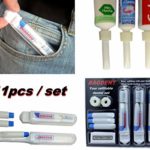 Travel Toothbrushes Travel Size Toothpaste Empty Containers | 11 pcs/set Contains: 3x Foldable Toothbrush; 6x Empty Refillable Tube 0,12oz; 2 x Filling Adapter; Instruction