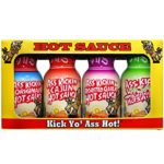 Travel Size Ass Kickin’ Hot Sauce 4 Pack