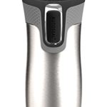 Keurig 14oz Contigo AUTOSEAL West Loop Vacuum Insulated Stainless Steel Coffee Travel Mug with Easy-Clean Lid, Works with K-Cup Pod Coffee Makers, Silver