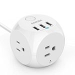 Power Strip, Anker PowerPort Cube, 3 Outlets and 3 USB Ports with Switch Control, Overload Protection, 5 ft Cable, for iPhone XS/Max/XR and More, Ultra-Compact for Travel and Office [UL Listed]
