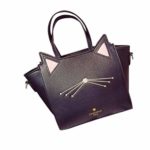Kimloog Hot Sale!Cat Ear Leather Handbag Lightweight Shoulder Bags Shopping Travel Satchel (Black)