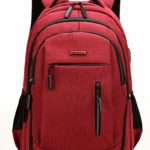 Travel Laptop Backpack, Business Laptop Backpacks with USB Charging Port and Headphone Interface,Water Resistant College School Computer Bag for Women & Men Fits 15.6 Inch Laptop and Notebook(Red)