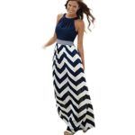 Women Dress, ღ Ninasill ღ Hot Sale ! Long Maxi BOHO Evening Party Beach Skirt Blouse Tops (XL, Blue)